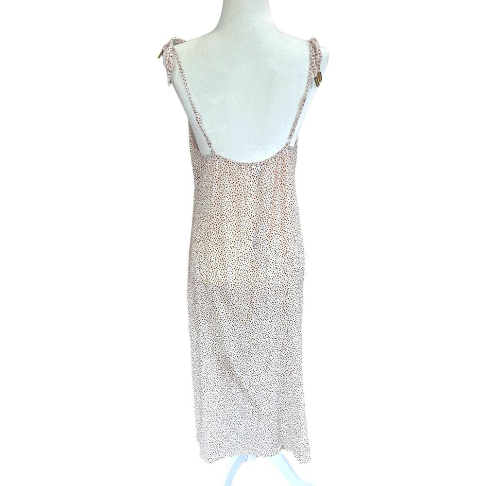 Sanctuary Swim Coverup Dress Womens Large‎ White Brown Strappy 100% Cotton NWT - Picture 4 of 13